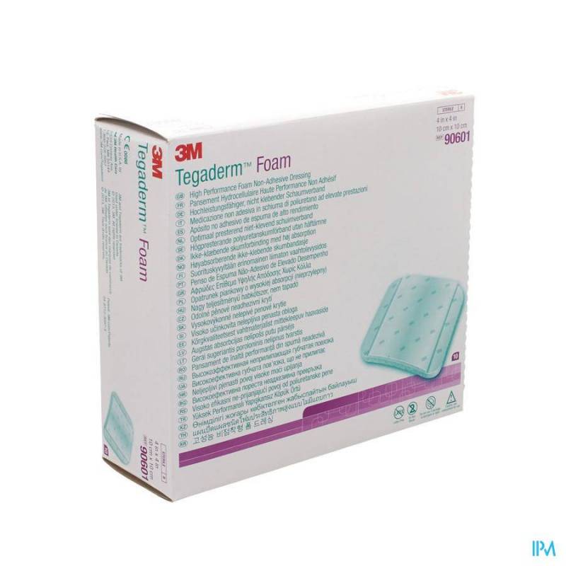 TEGADERM FOAM DRESSING 10,0X10,0CM 10 90601