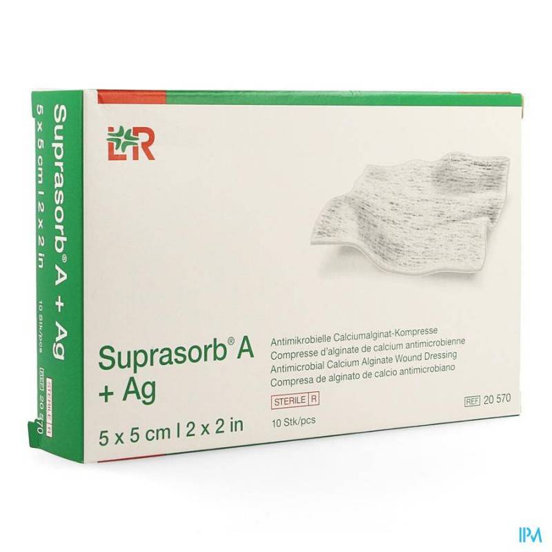 SUPRASORB A+AG CP ALG. CALC 5X 5CM 10 20570