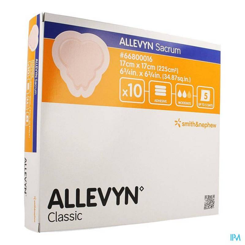 ALLEVYN SACRUM PANS HYDROCEL. 17CM 10 66800016