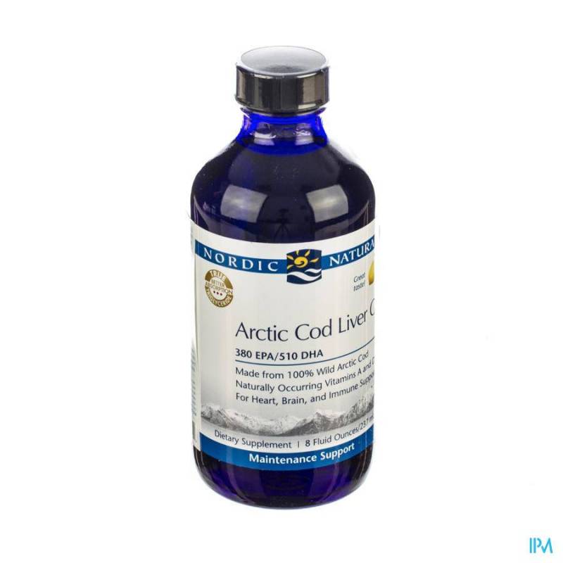 NORDIC ARCTIC COD LIVER OIL CITRON 237ML