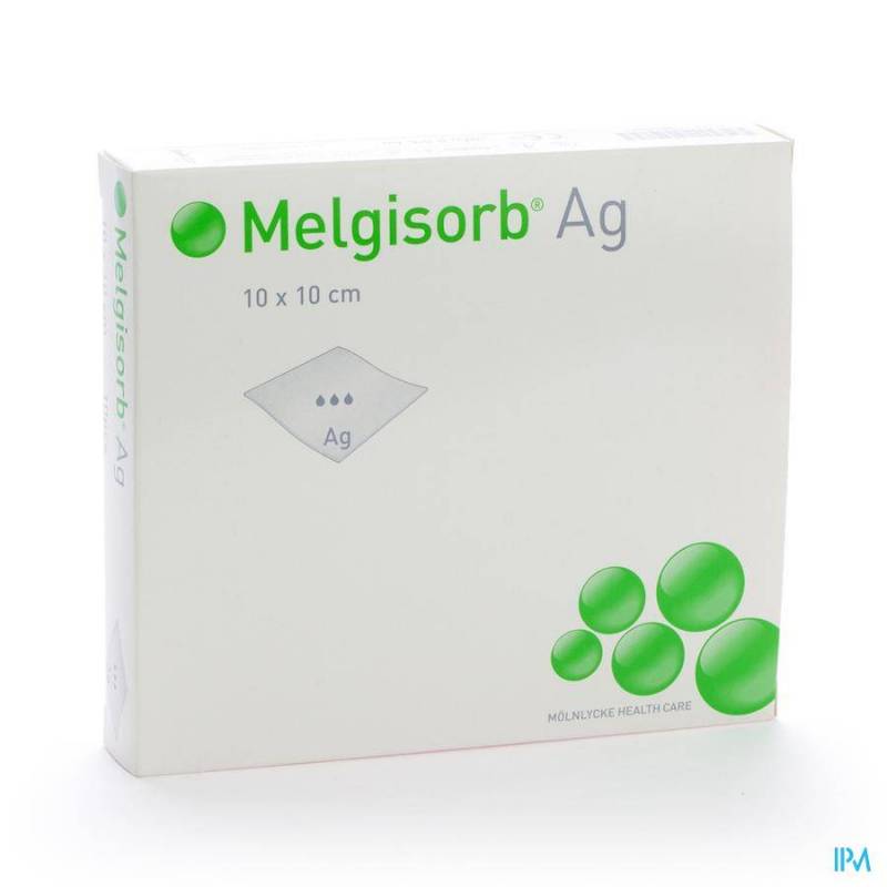 Melgisorb Ag Kp Ster 10x10cm 10 256100