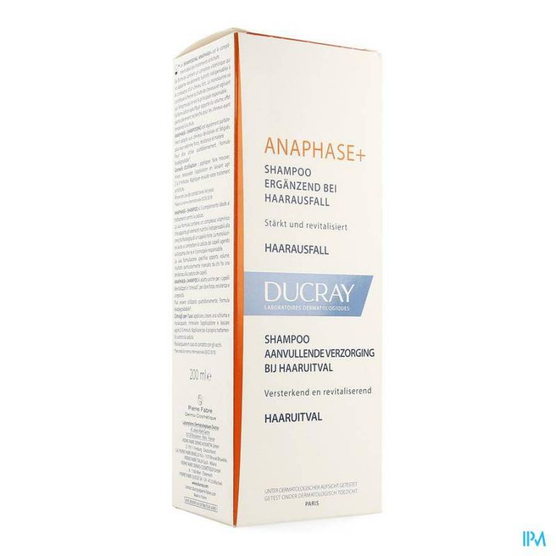Ducray Anaphase+ Shampoo Aanvullende Verzorging Haaruitval 200ml
