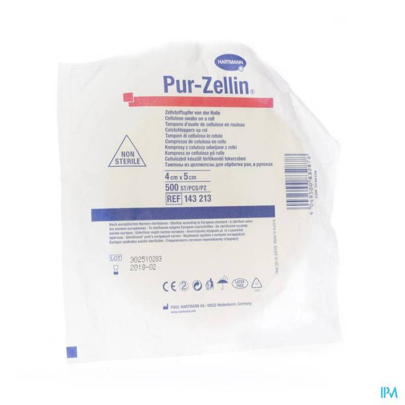 PUR ZELLIN TAMPON CELLULOSE 4X 5CM ROUL. 1 1432130