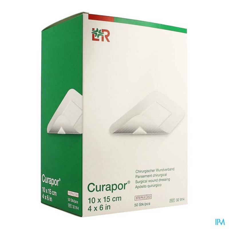 Curapor Verb Chirurg. Steriel 15cmx10cm 50 32914