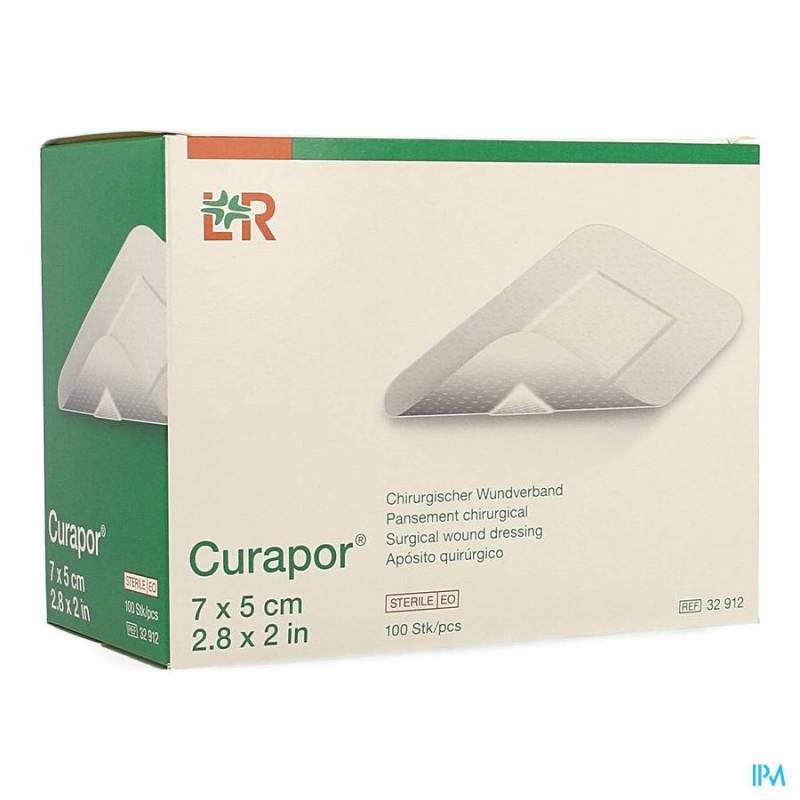 CURAPOR PANS CHIRURG. STERIL 7CMX 5CM 100 32912