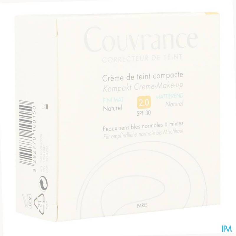 Avene Couvrance Teint Comp. Oil Free 2 Naturel 10g