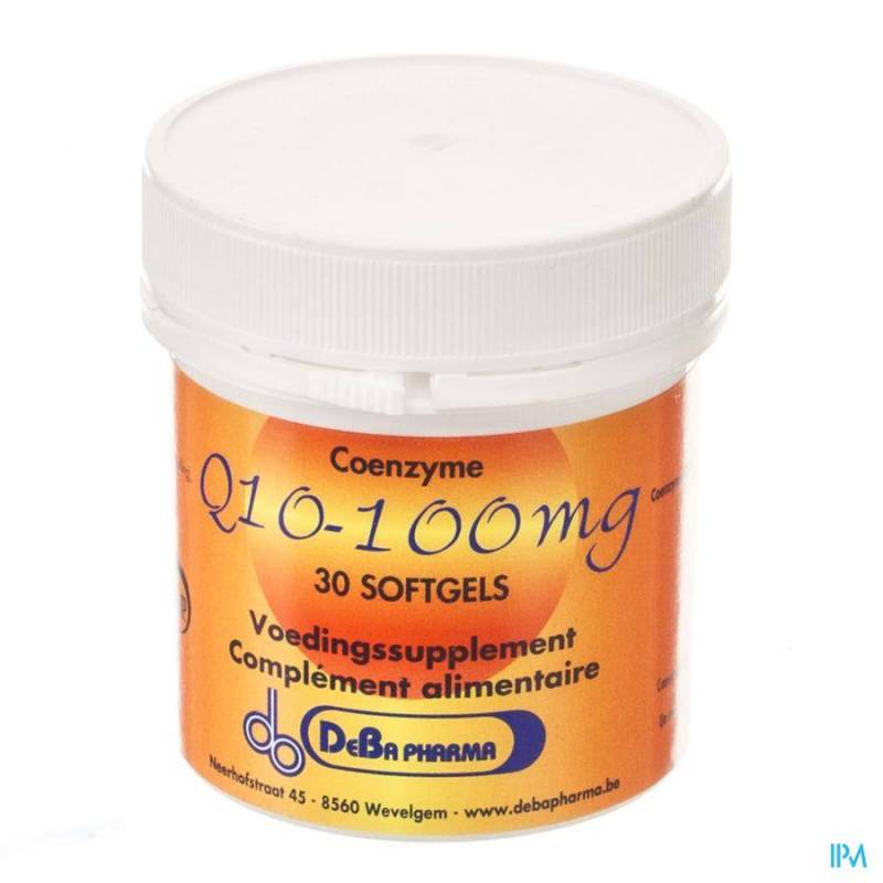Deba Pharma Coenzyme Q10 100mg 30 Softgels