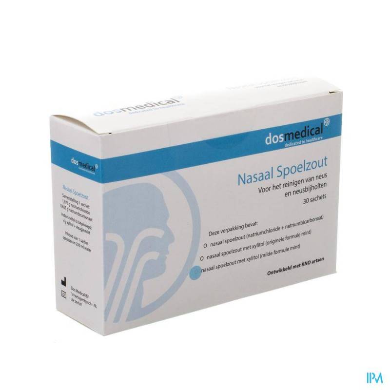 Dos Medical Nasaal Spoelzout+xylitol Zakje 30x6,5g