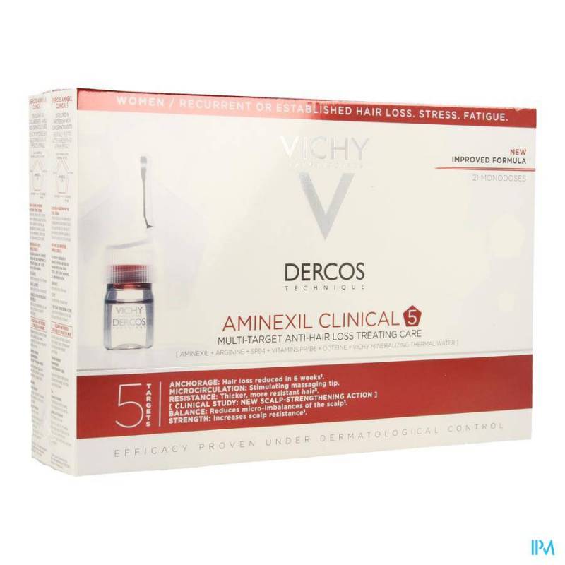 Vichy Dercos Aminexil Clinical 5 Women 21x6ml Ampullen