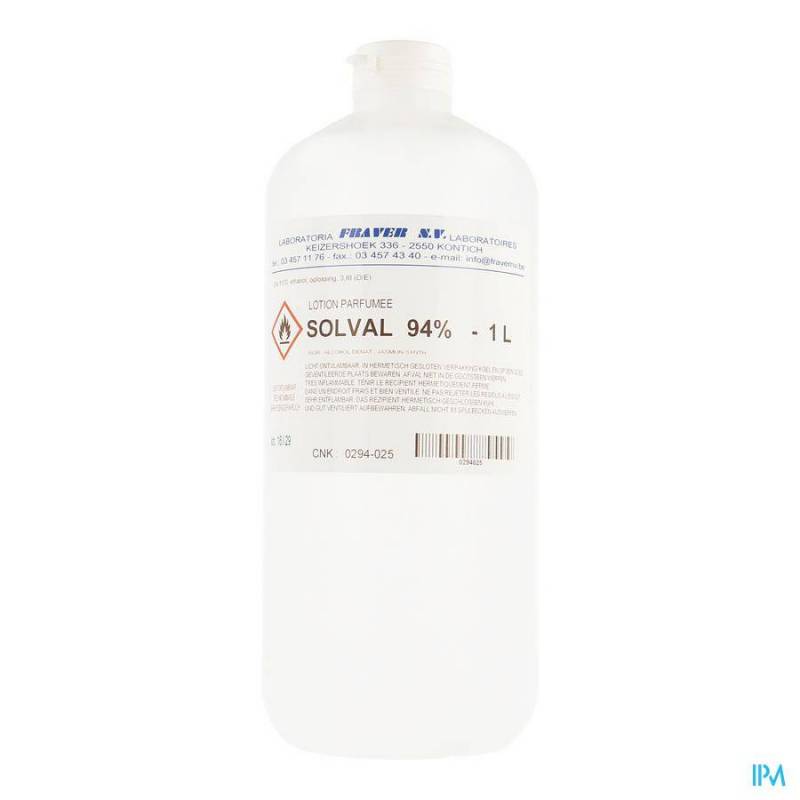 Solval Alcohol Parf 94% Fraver 1l