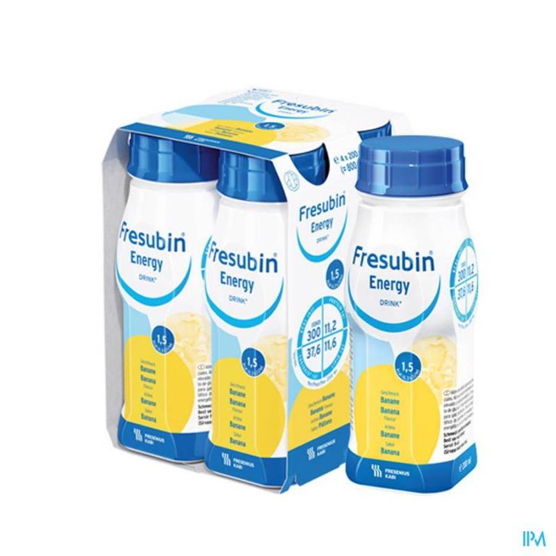 Fresubin Energy Drink Banaan Flacon 4x200ml