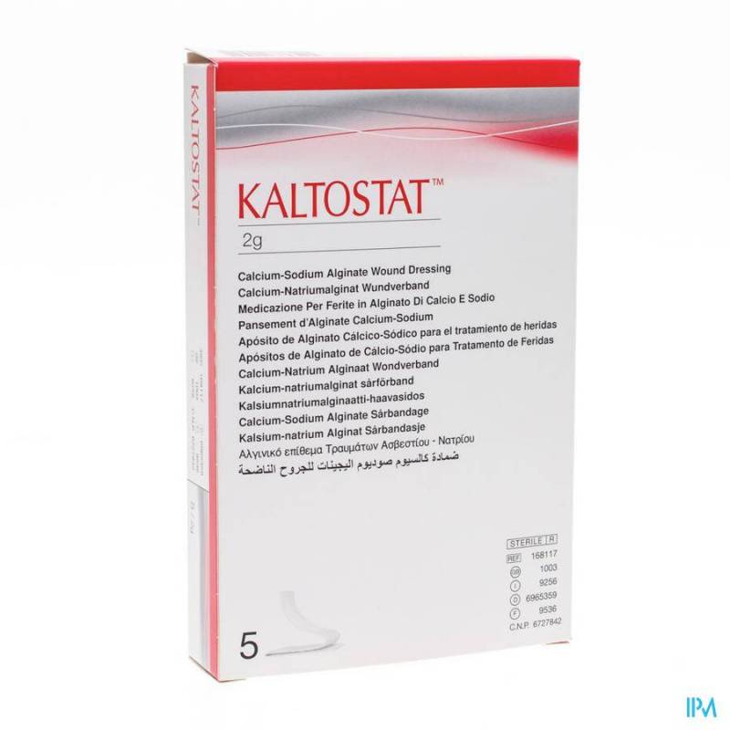 Kaltostat Cavity Meche-wieken 2g Ster 5p-Online apotheek-Pharmazone