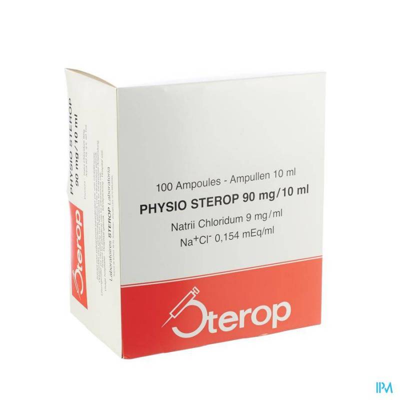Sterop Physio 10ml 0,9 % 100 Amp