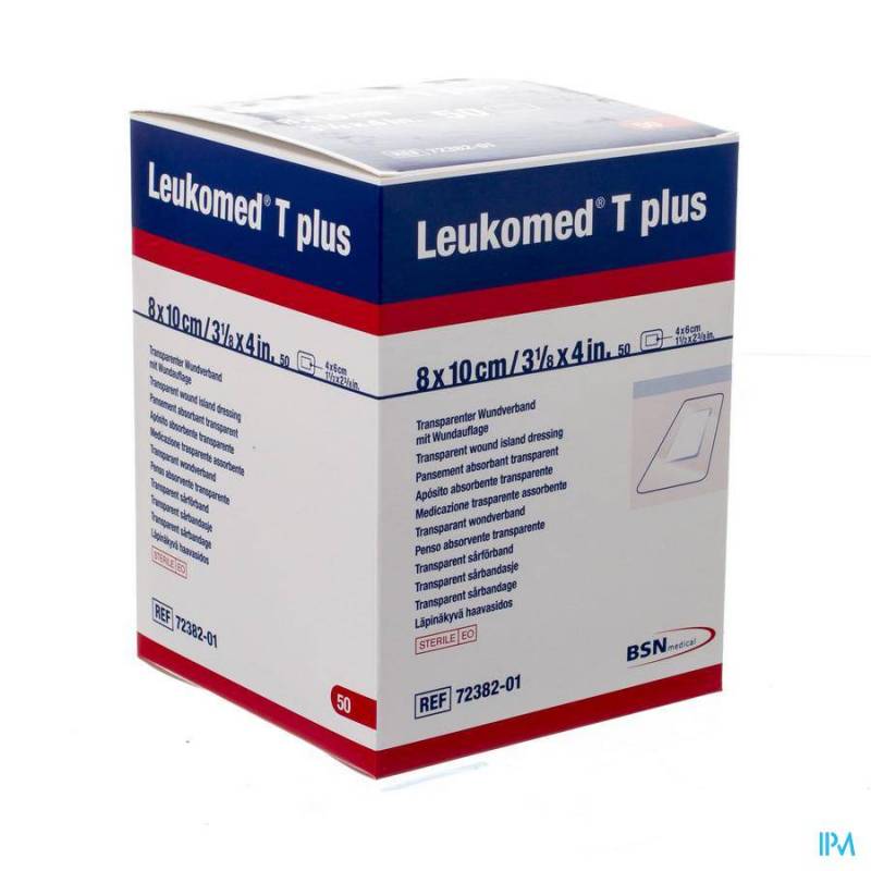 LEUKOMED T PLUS PANS STERIL 8,0CMX10CM 50 7238201