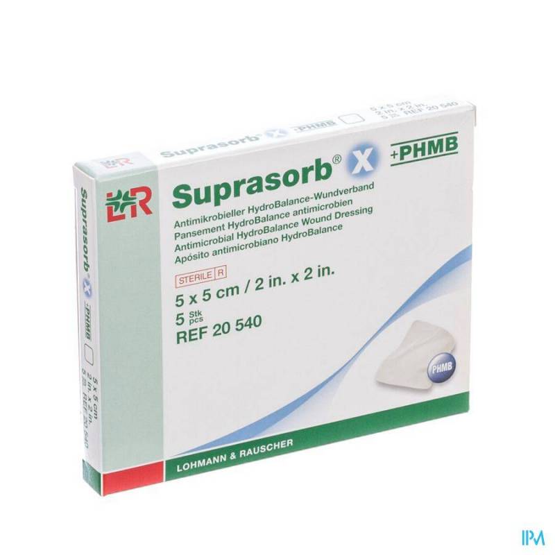 SUPRASORB X CP PHMB STER 5X 5CM 5 20540