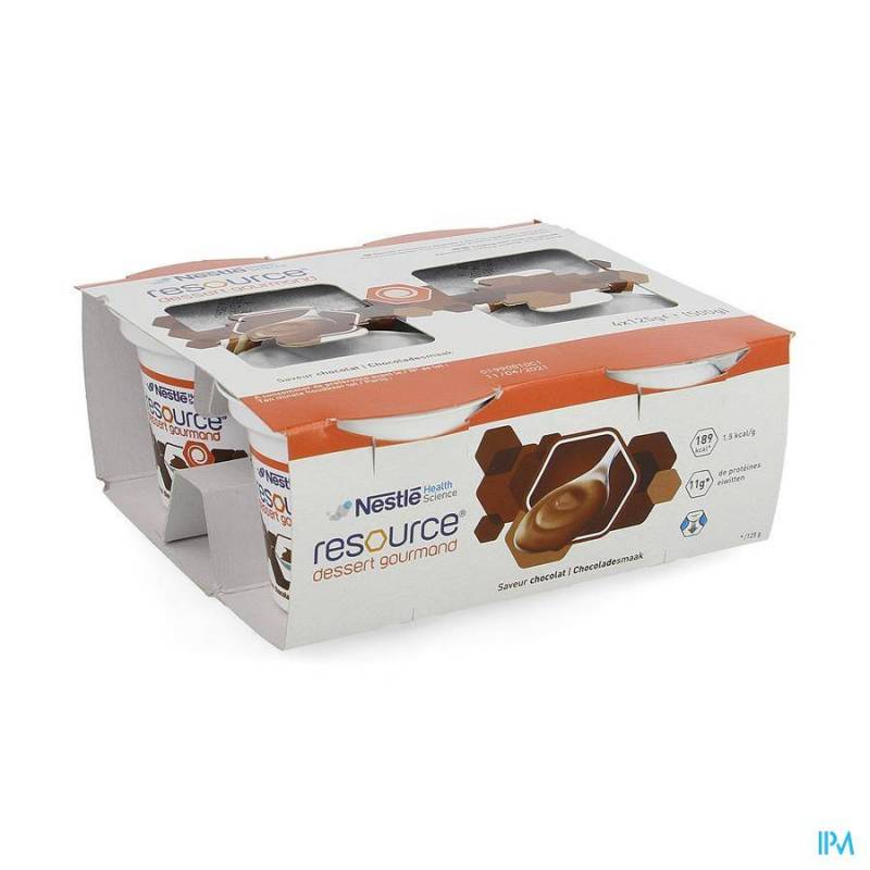 RESOURCE DESSERT GOURMAND CHOCOLAT 4X125G 12311109