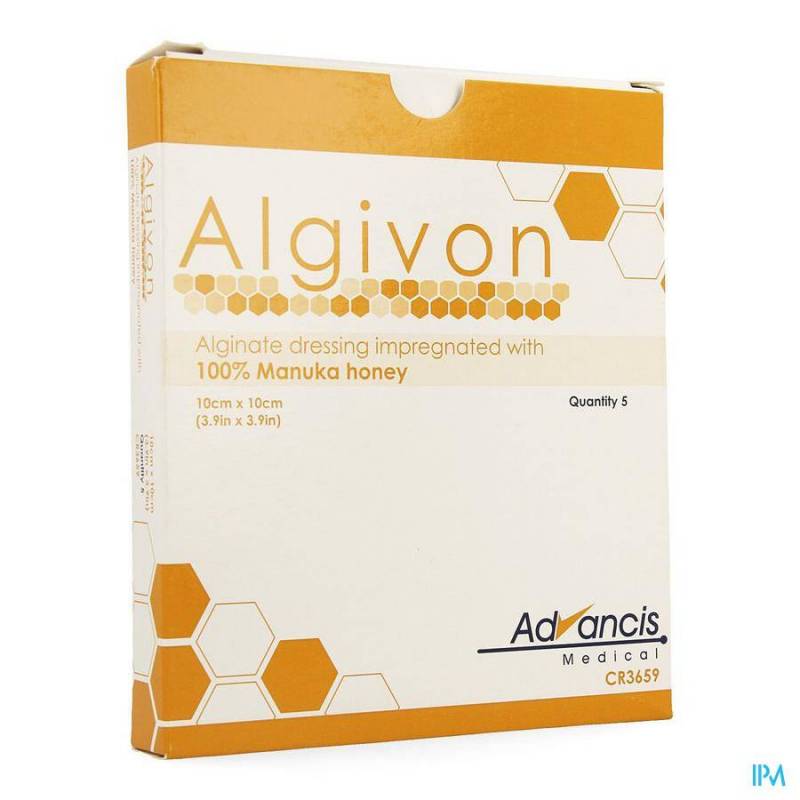 Algivon Alginaat Manuka Honing N/adh St.10x10cm 5