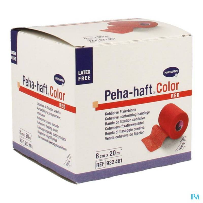Peha Haft Hartm Col.z/lat.rood 8cmx20m 1 9324612