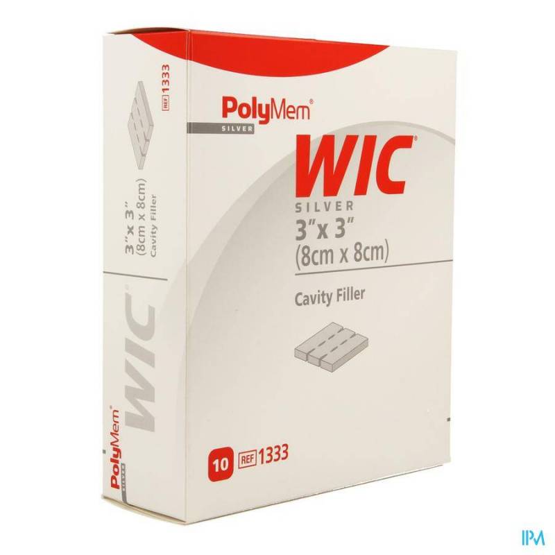 Polymem Wic Silver Cavity Wound Filler 8x 8cm 10