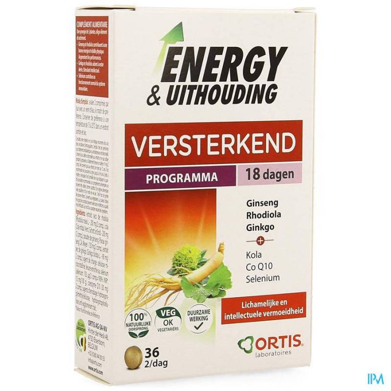 Ortis Energy&endurance Tabletten 2x18