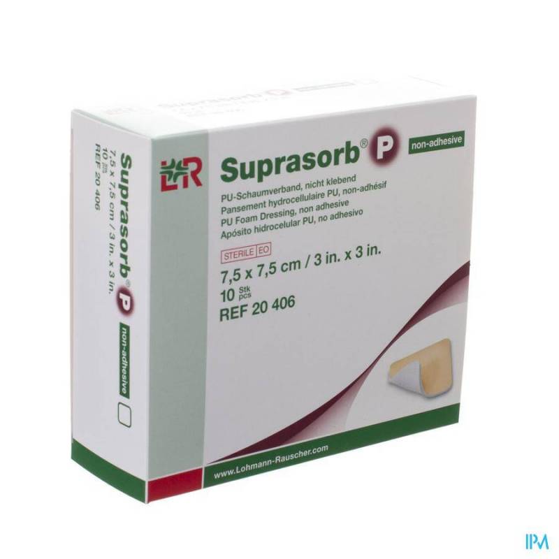 SUPRASORB P MOUSSE PU N/ADH WCL 7,5X 7,5 10 20406