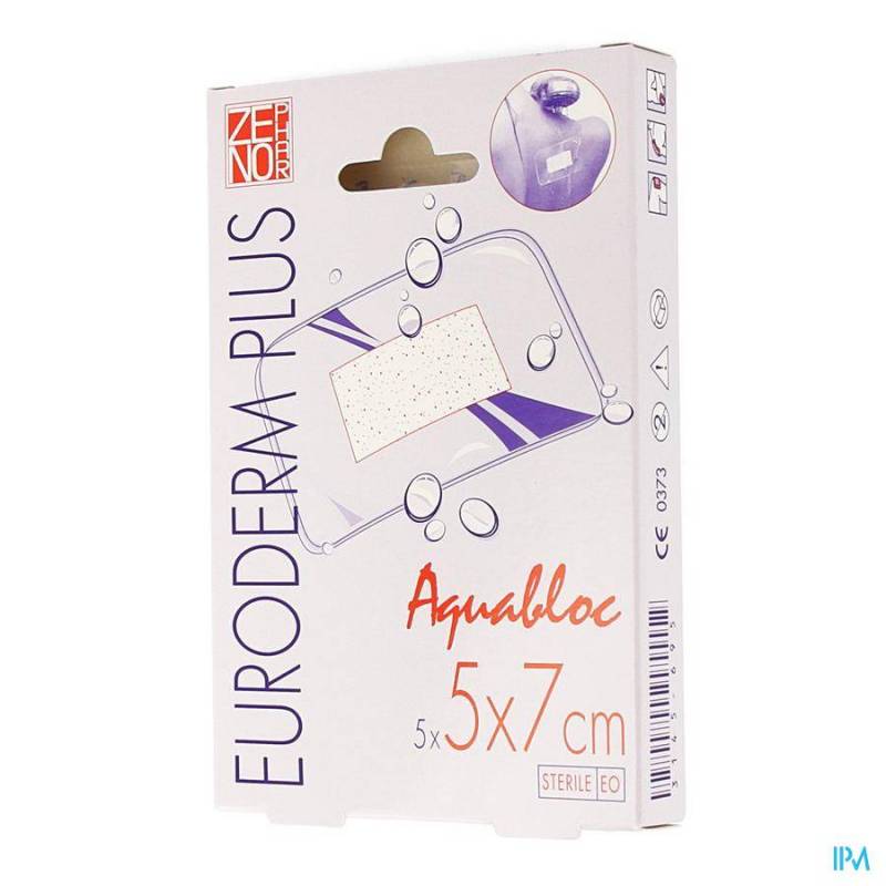 EURODERM PLUS 5X 7CM 5 PANSEMENT STERIL WTP