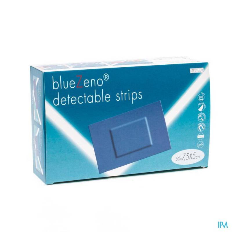 BlueZeno Detectable Strips 7,5x5cm 50 Stuks