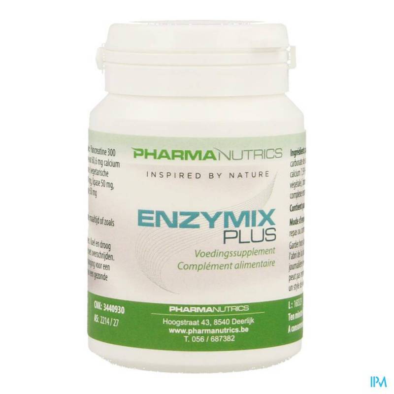 Enzymix Plus Vegetarian Capsules  30 Pharmanutrics