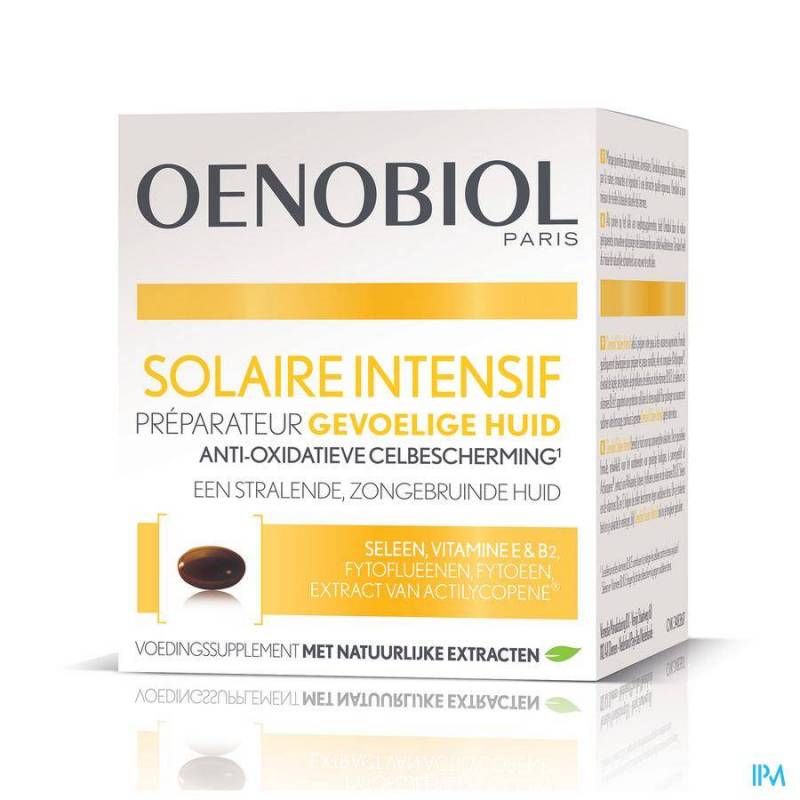 Oenobiol Solaire Intensif Lichte Huid Softcaps 30