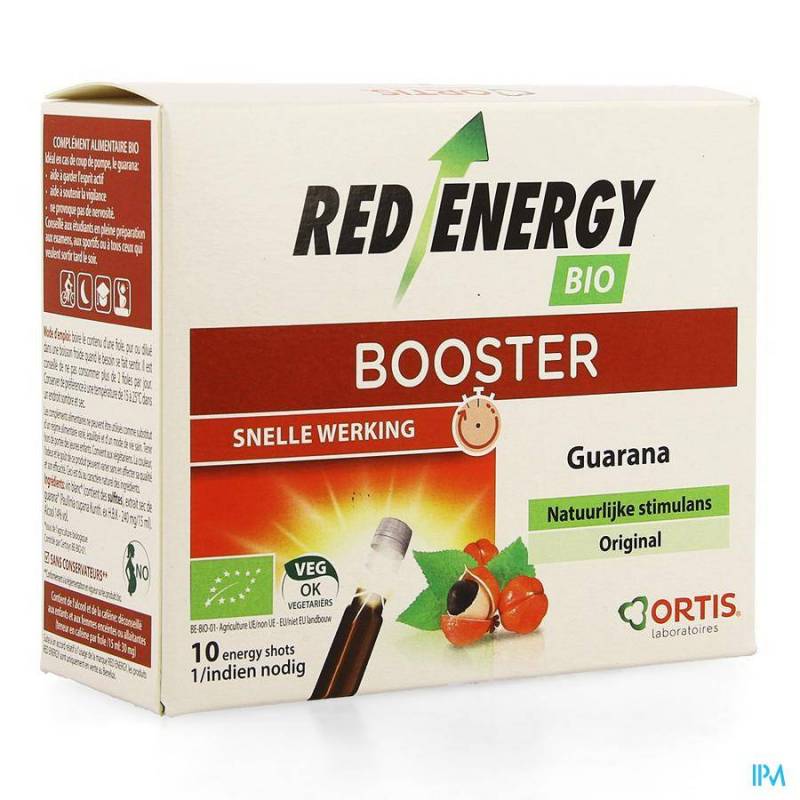 Ortis Red Energy Original Bio Booster Met Alcohol 10x15ml
