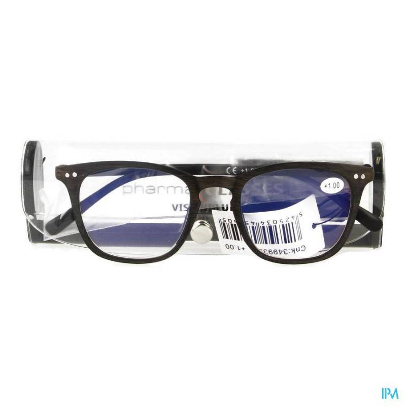 PHARMAGLASSES VISIONBLUE PC02 LUN.LECT.+1.00 BROWN