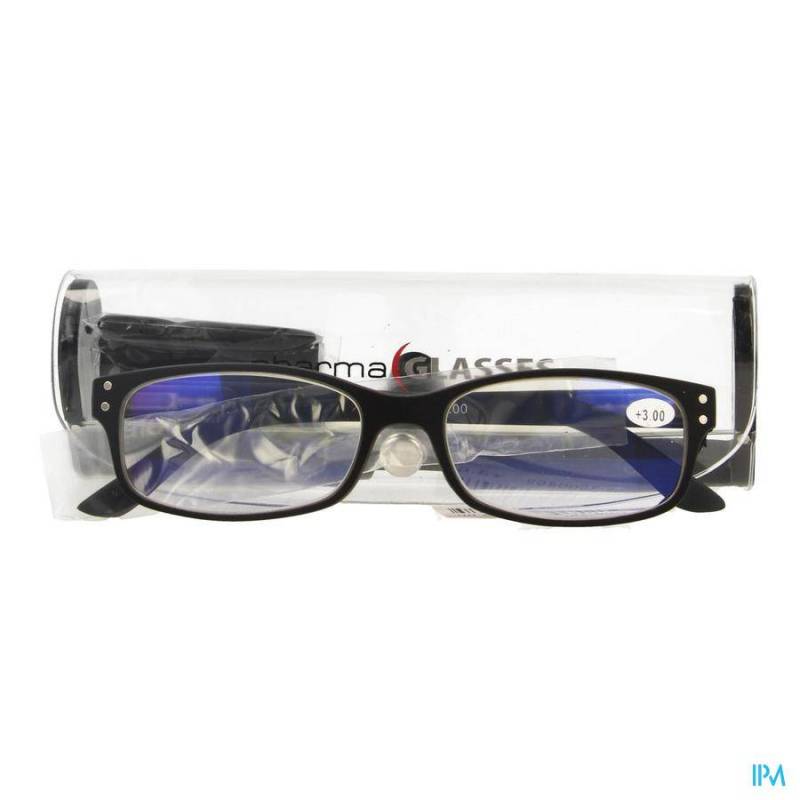 PHARMAGLASSES VISIONBLUE PC01 LUN.LECT.+3.00 BLACK