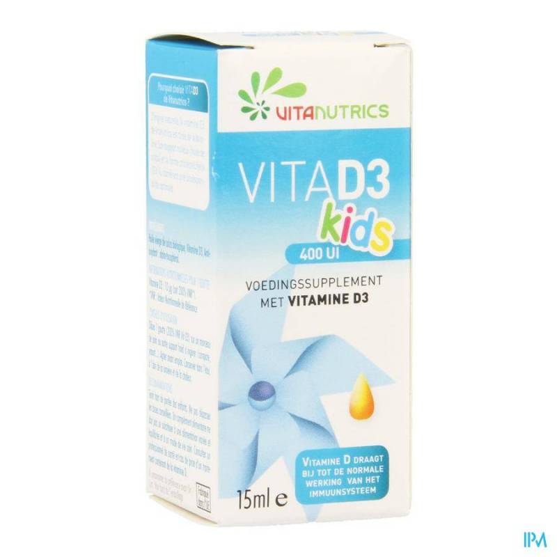 Vita D3 400ui Kids Vitanutrics Druppels 15ml