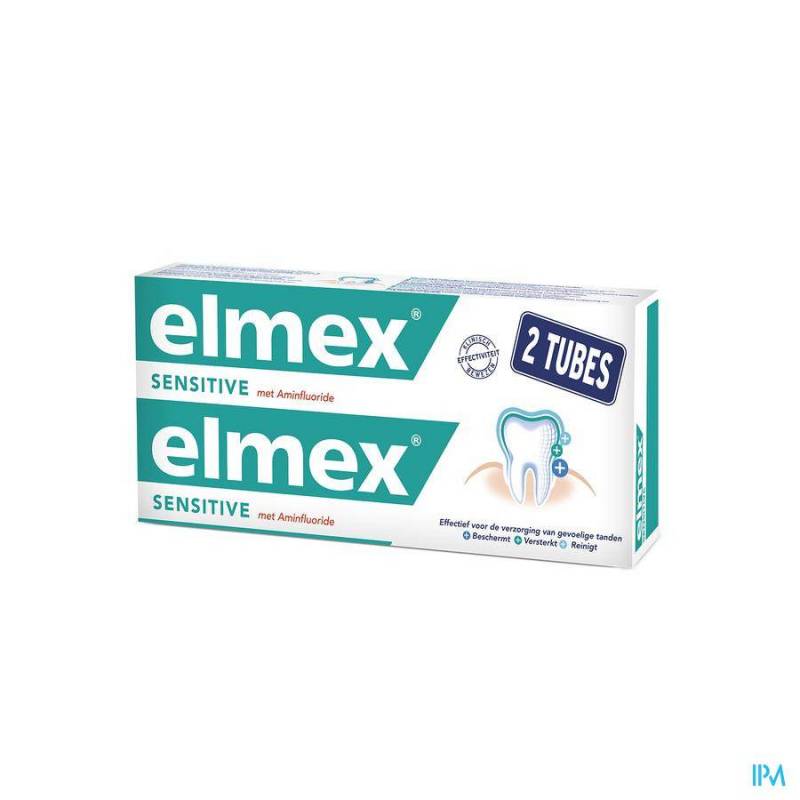 ELMEX SENSITIVE DENTIF TUBE 2 X 75ML