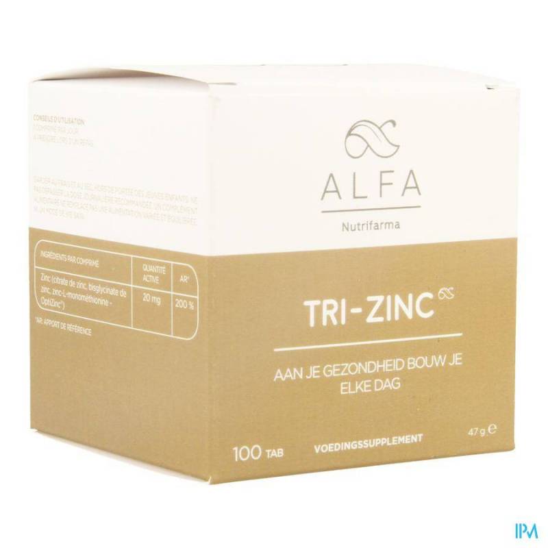 ALFA TRI-ZINC 20MG COMP 100