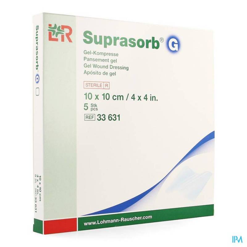 SUPRASORB G COMPRESSE NEW 10X 10CM 5 33631