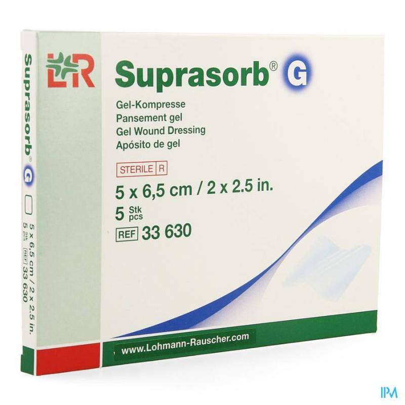 SUPRASORB G COMPRESSE NEW 5X6,5CM 5 33630