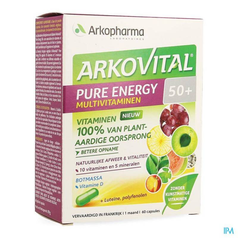 Arkovital Pure Energy 50+ - 60 Capsules