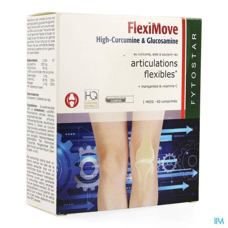 Fytostar Flexi Move Curcumine + Glucosam. Tabletten 60