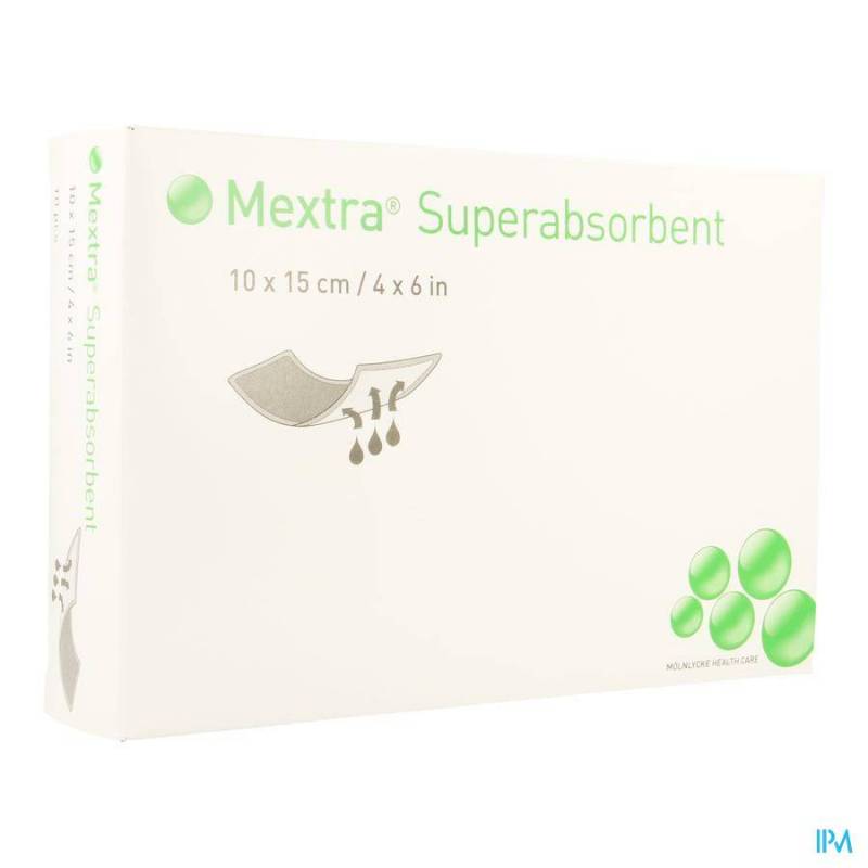 MEXTRA SUPERABSORBENT NF 10,0X15,0CM 10 610710