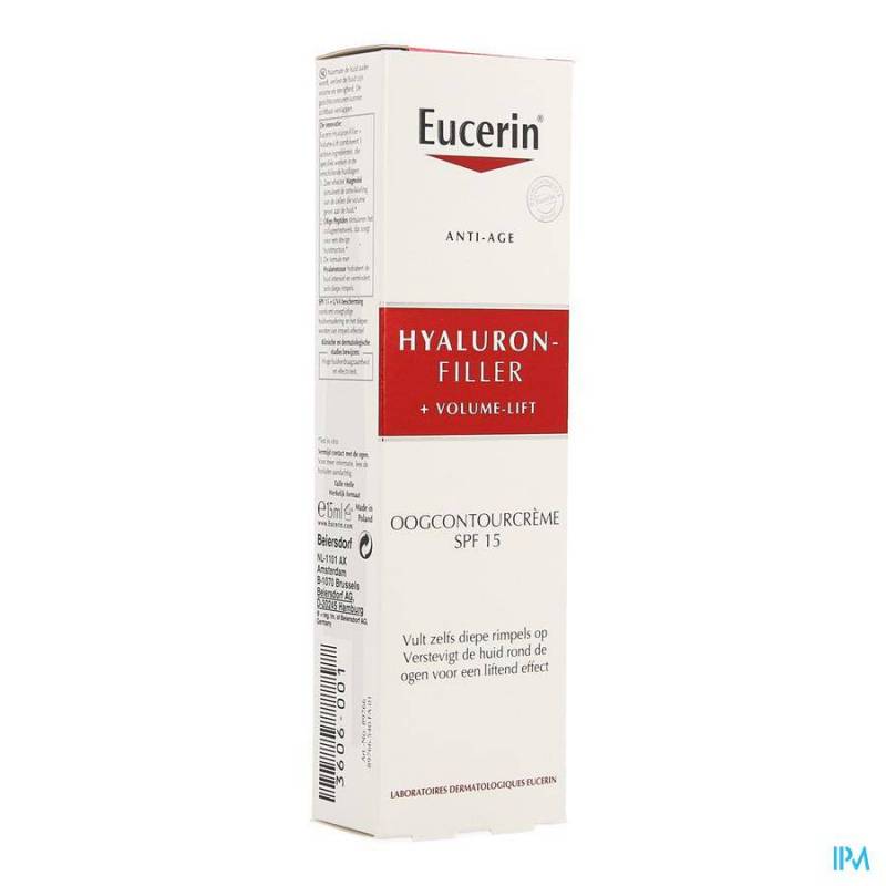 Eucerin Hyaluron-Filler + Volume-Lift Oogcontourcrème 15ml