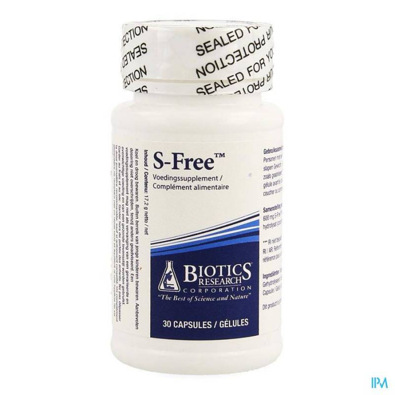 S-FREE BIOTICS CAPS 30 REMPL.2113330