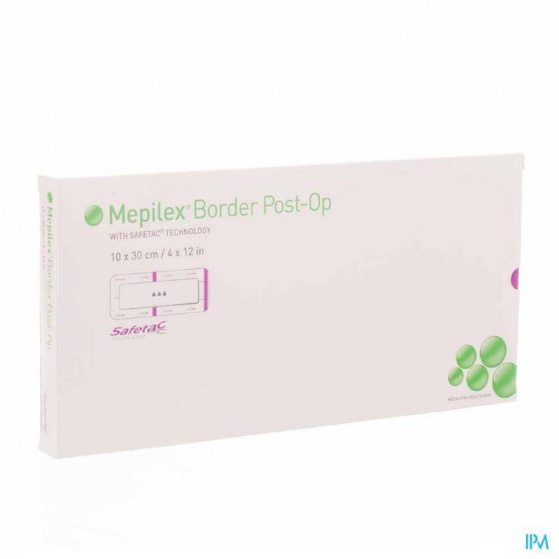 MEPILEX BORDER POST-OP PANS 10X30CM 5 496605