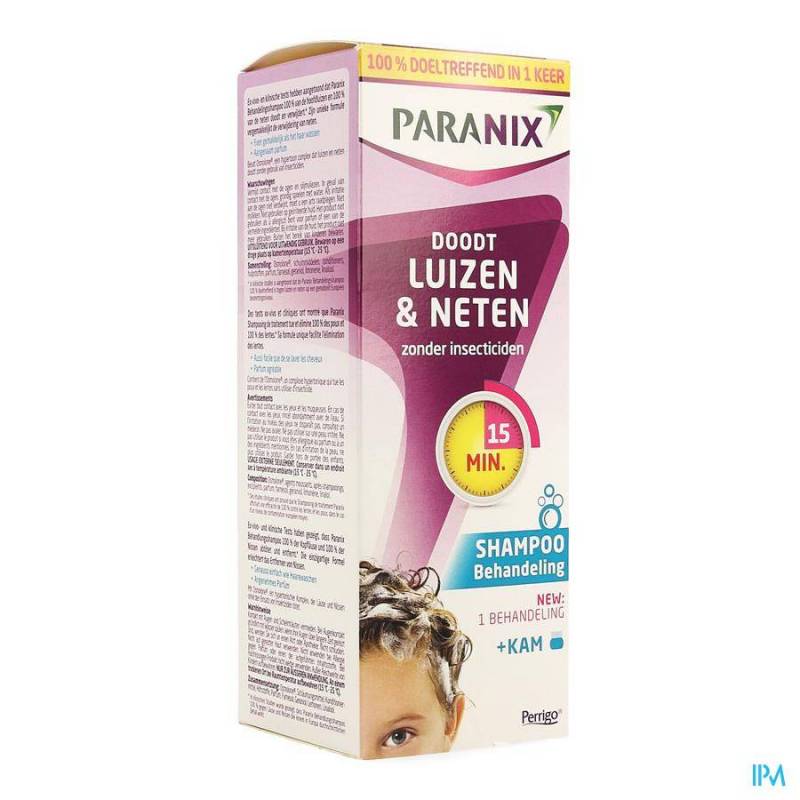 Paranix Behandelingsshampoo Luizen & Neten 200ml + Gratis Kam