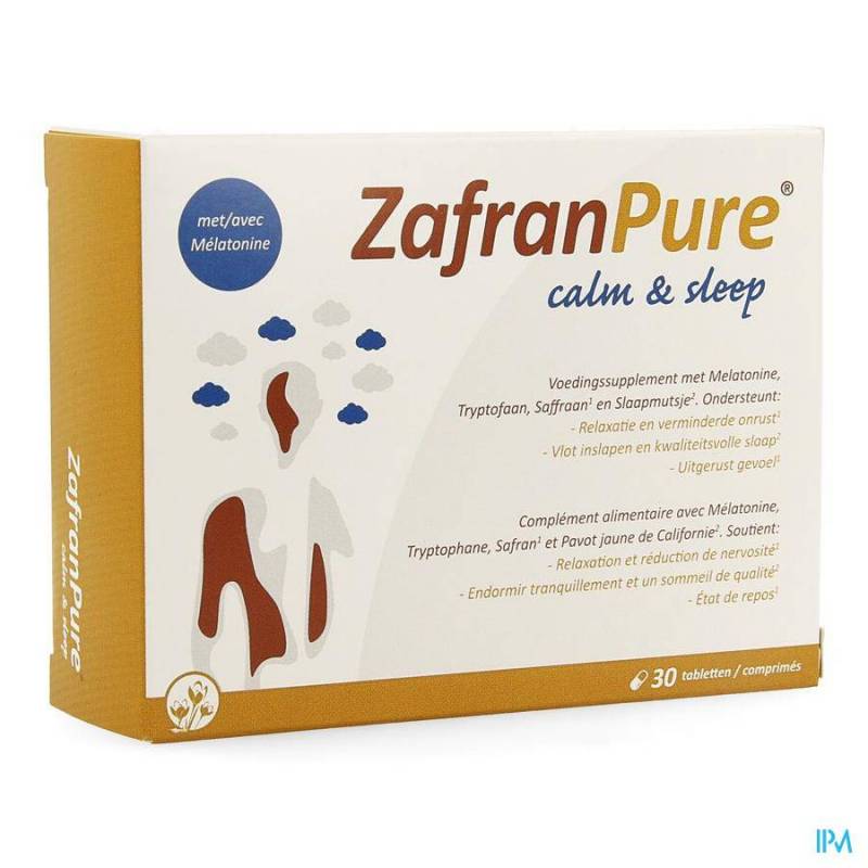 ZAFRANPURE CALM en SLEEP Tabletten 30