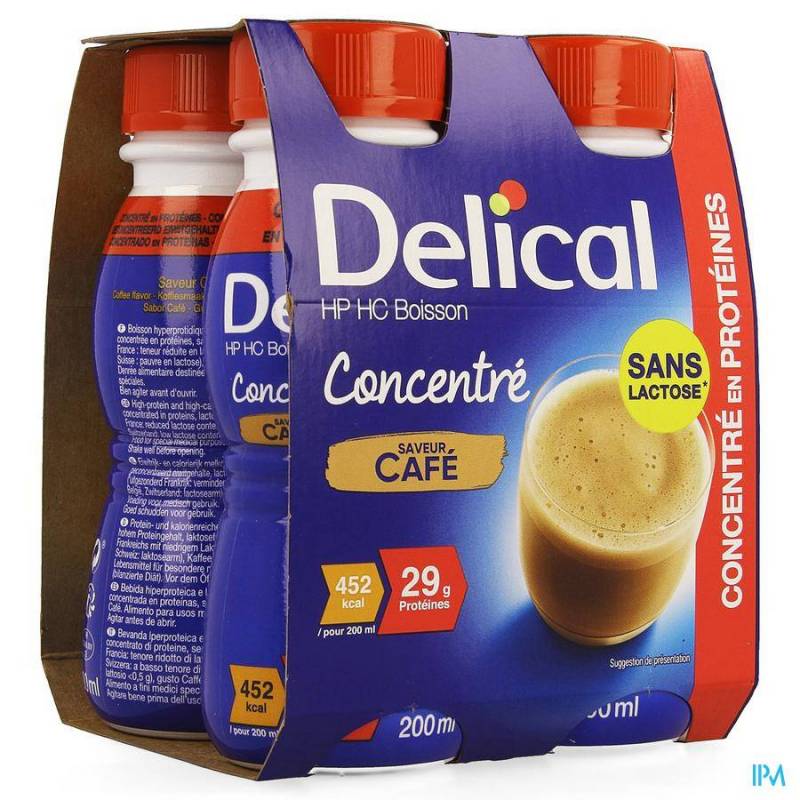 Delical Geconcentreerde Drink HP-HC Koffie 4x200ml