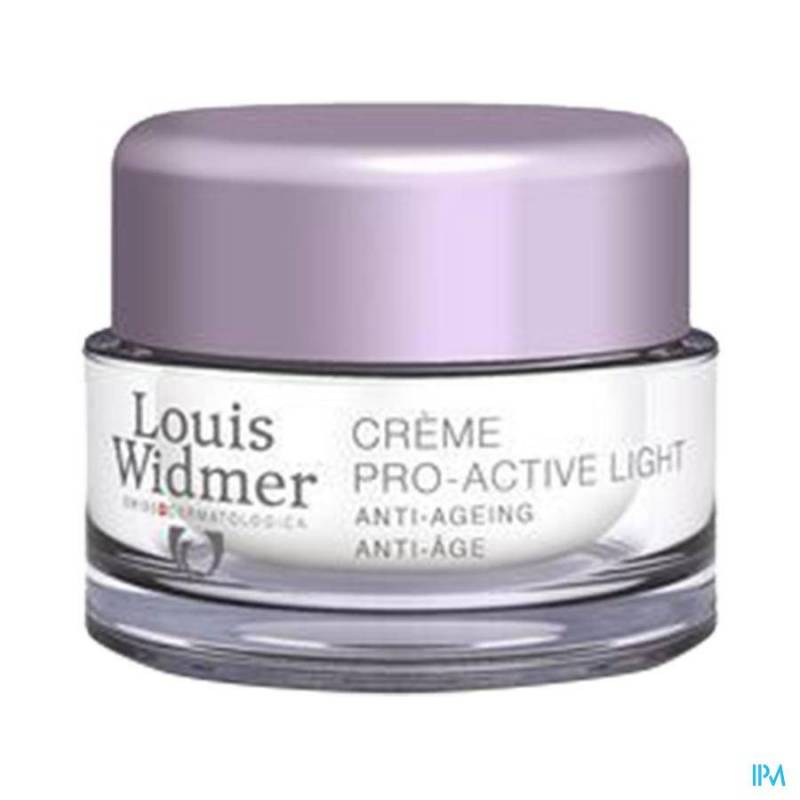 Louis Widmer Pro-Active Light Nachtcrème Zonder Parfum 50ml