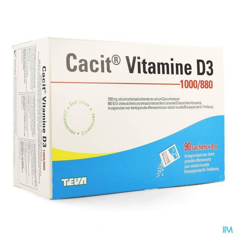 CACIT VIT. D3 1000MG/880UI GRAN EFFERV. SACH 90