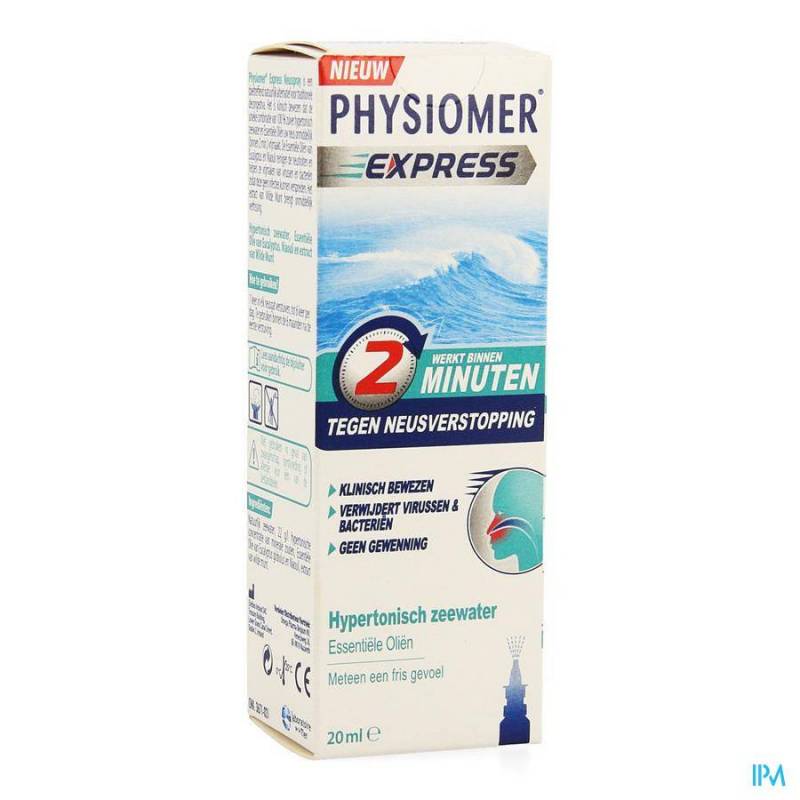 Physiomer Express Pocket Neusspray Verstopte Neus 20ml
