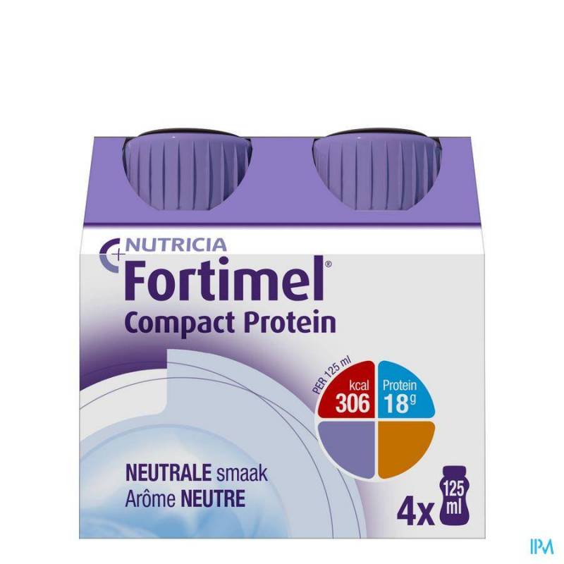 FORTIMEL COMPACT PROTEIN NEUTRAAL 4X125ML